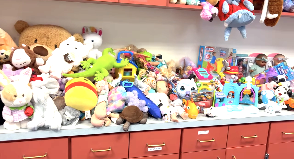 Toys collected for the Lehigh Cavaliers toy drive